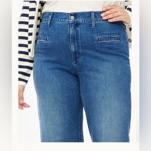 J.Crew women’s Wide-leg cropped jean with welt pockets  size 31 T